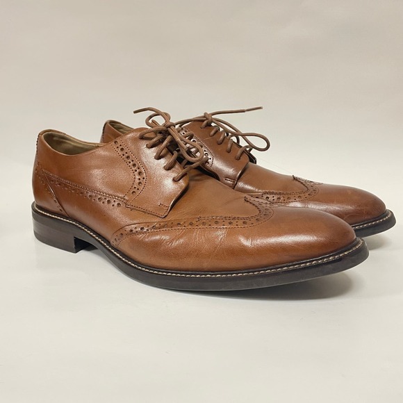 Cole Haan Men\'s Warren Wing Tip Oxford Style C20322 British Tan Size 9.5 main image 7